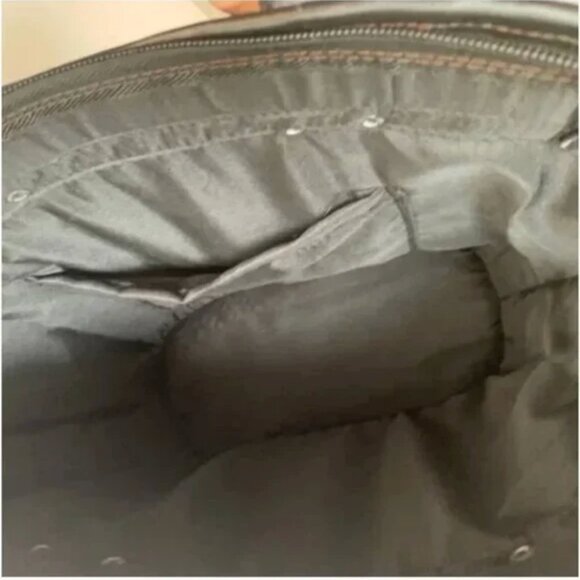 Multi-colored Woven Straw Purse with Wooden Handles - Picture 4 of 6